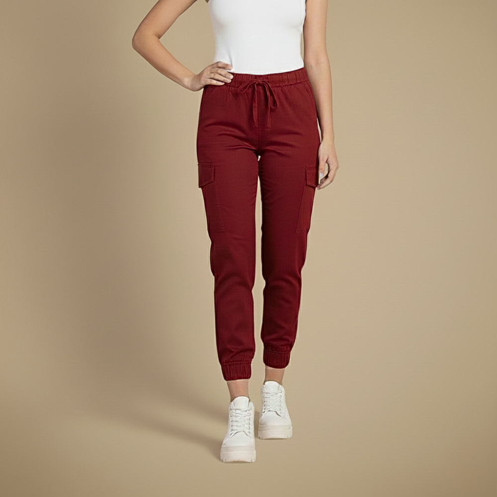 Kate Pantaloni Cargo Jogging Donna – Jogger Streetwear con Vita Elastica e Tasche