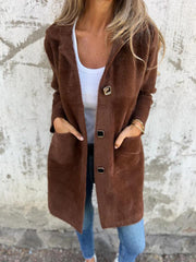 Philippa Palton lung damă – croială dreaptă elegantă și țesătură moale confortabilă