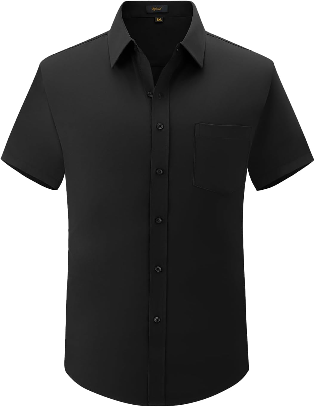 Marc overhemd heren grote maat – stretch overhemd met korte mouwen, business casual