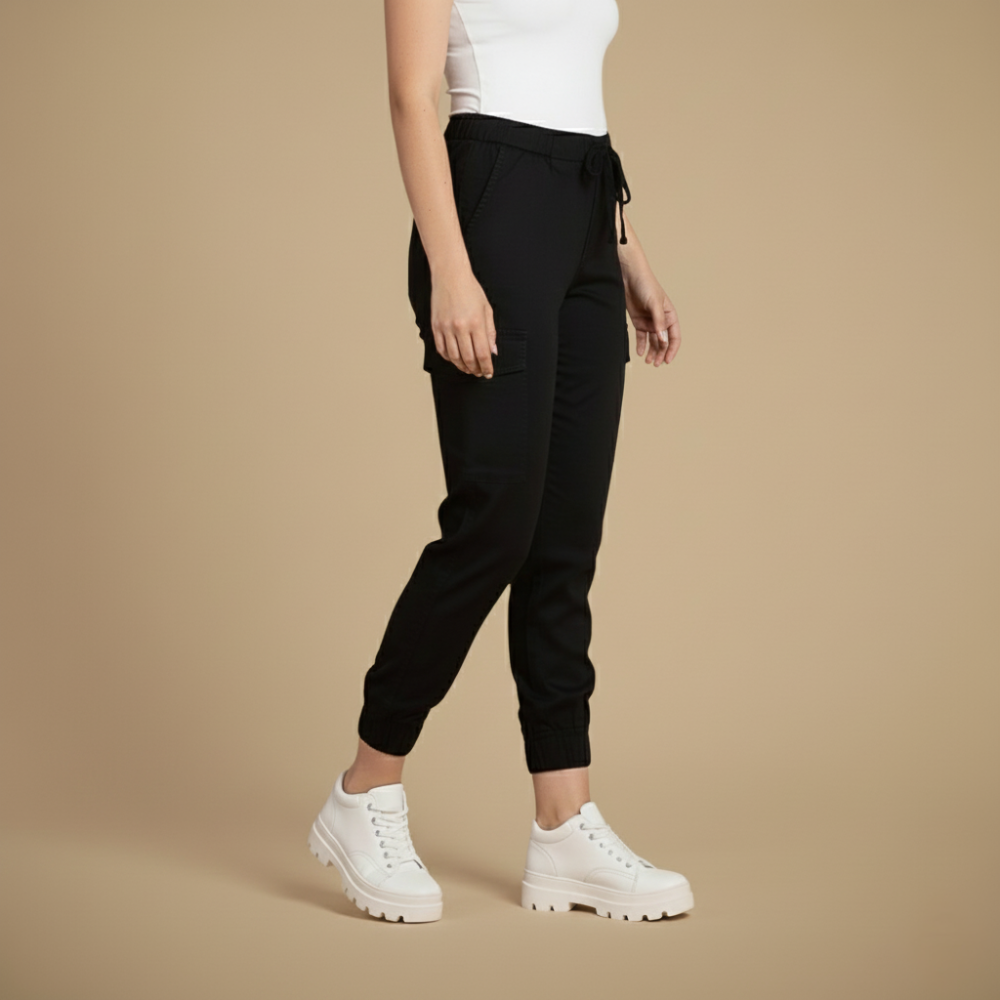 Kate Pantaloni Cargo Jogging Donna – Jogger Streetwear con Vita Elastica e Tasche