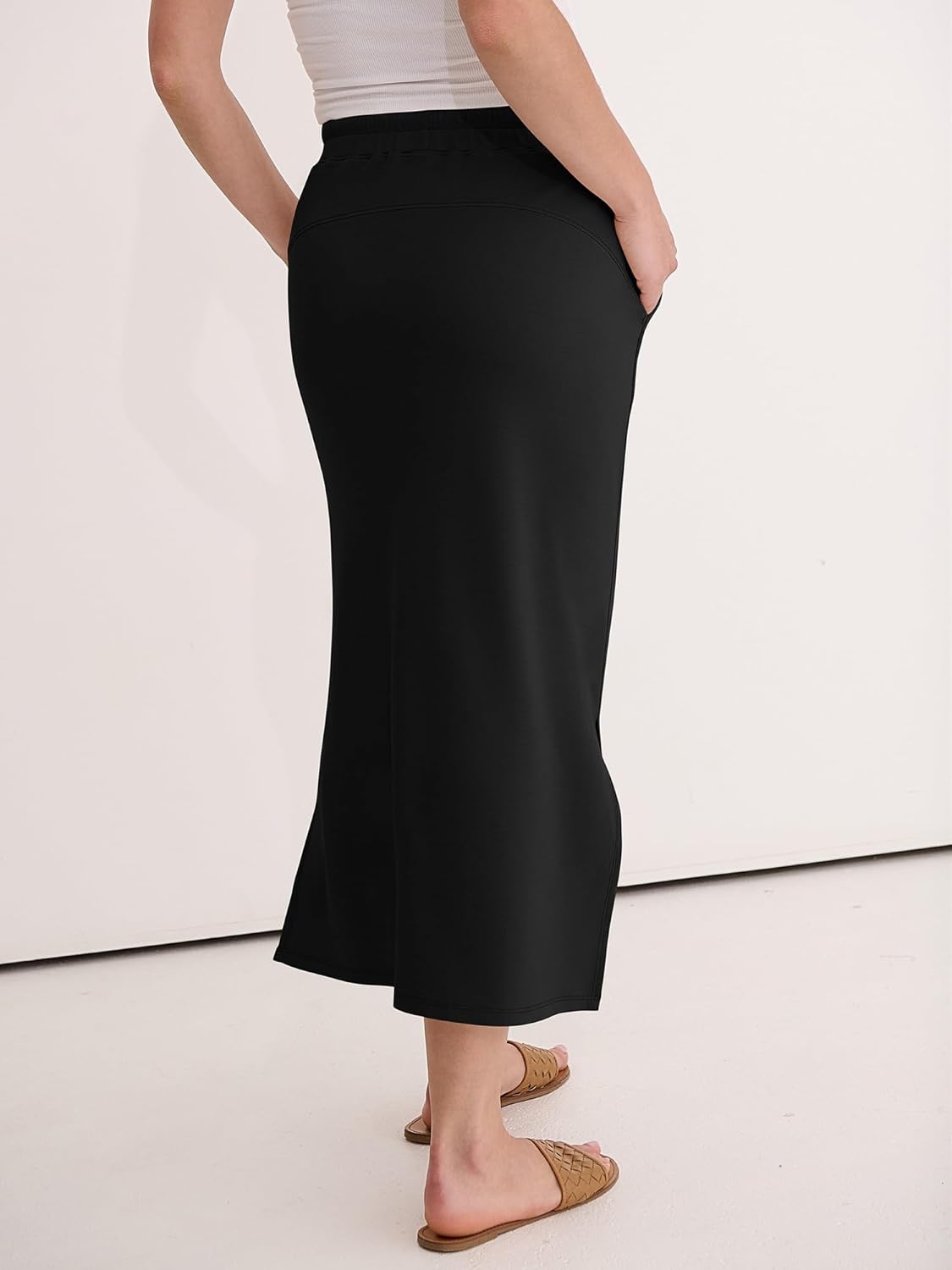 Jessa Jupe Maxi Femme – Maxi sukně s vysokým pasem, rozparkem a kapsami, ležérně elegantní