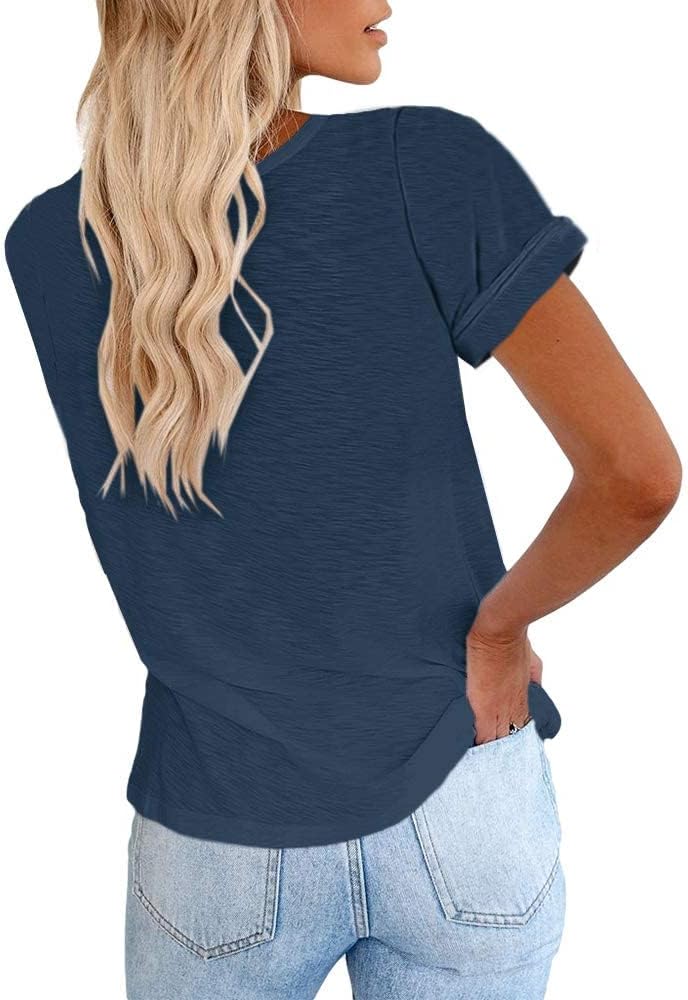 Beverly T-shirt til kvinder – Rund hals, korte ærmer, løs pasform, strækbar sommer