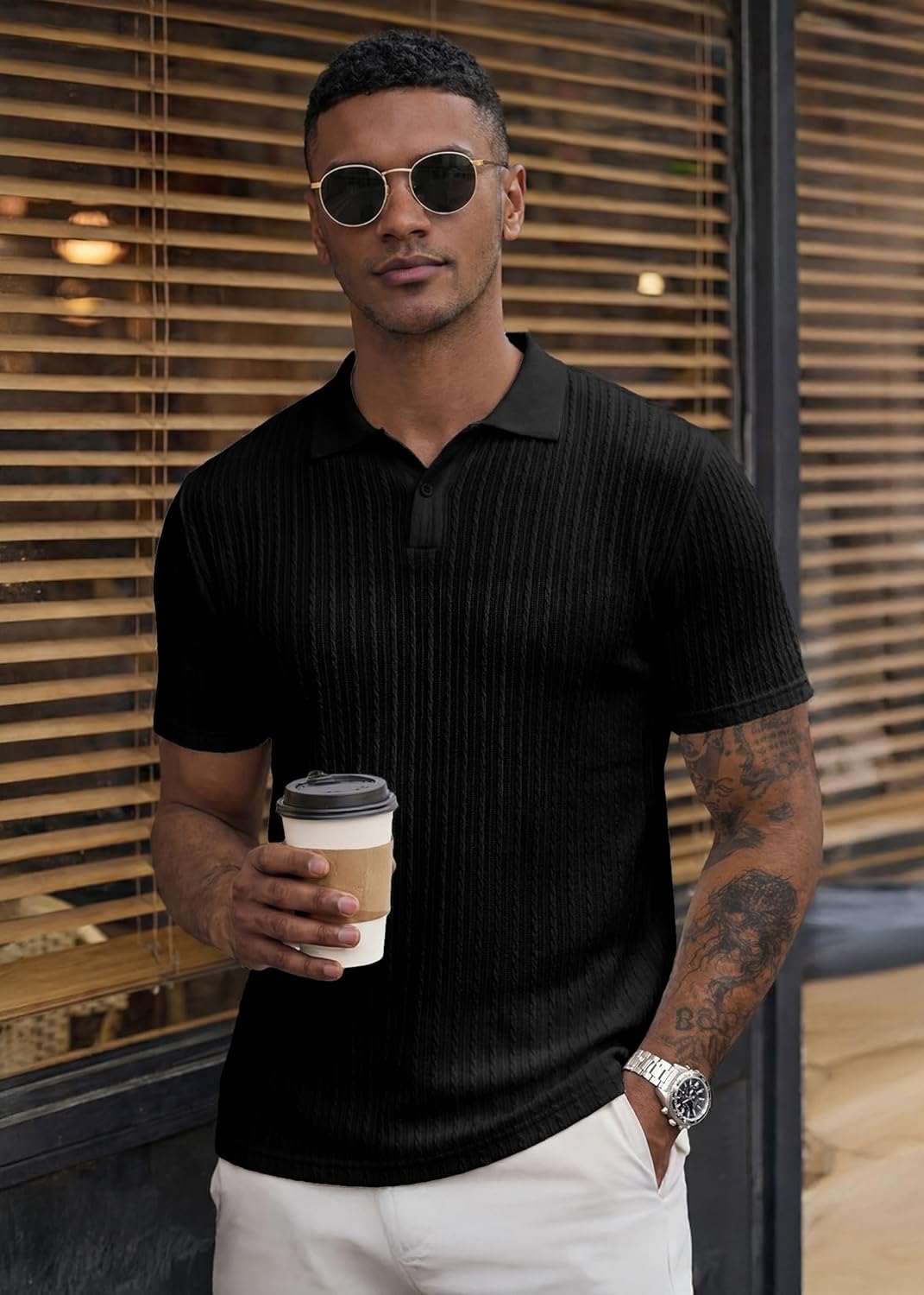 Matteo Polo Homem – Polo Malha Elástica, Estilo Old Money & Casual Verão