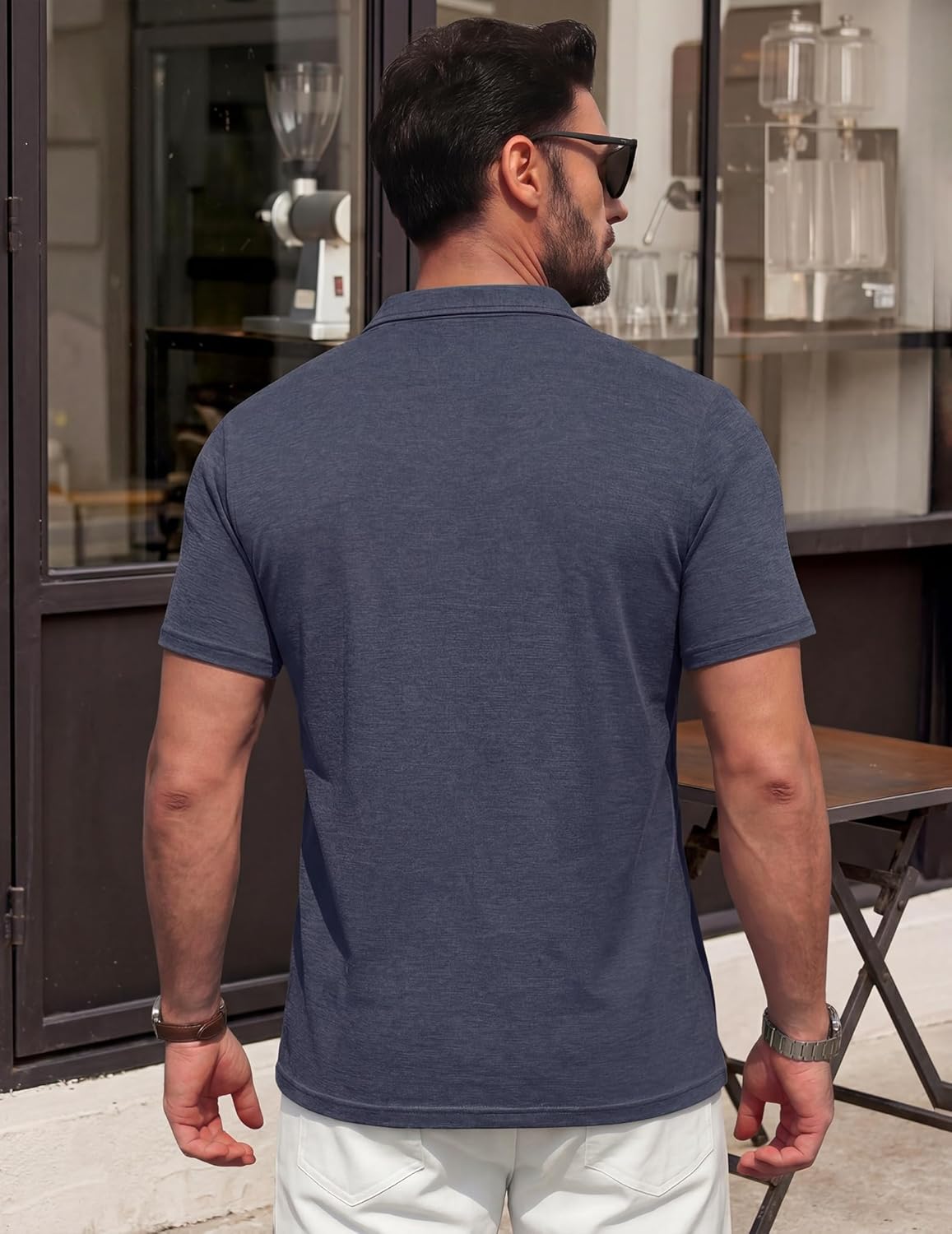 Polo Uomo Noel – Polo in Cotone Leggero, Collo a Contrasto e Stile Casual Chic