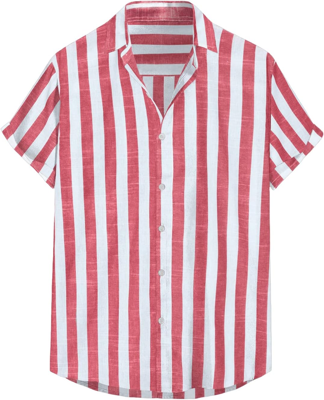 Julien Camisa Homem – Camisa às Riscas Manga Curta, Estilo Verão Casual Chic