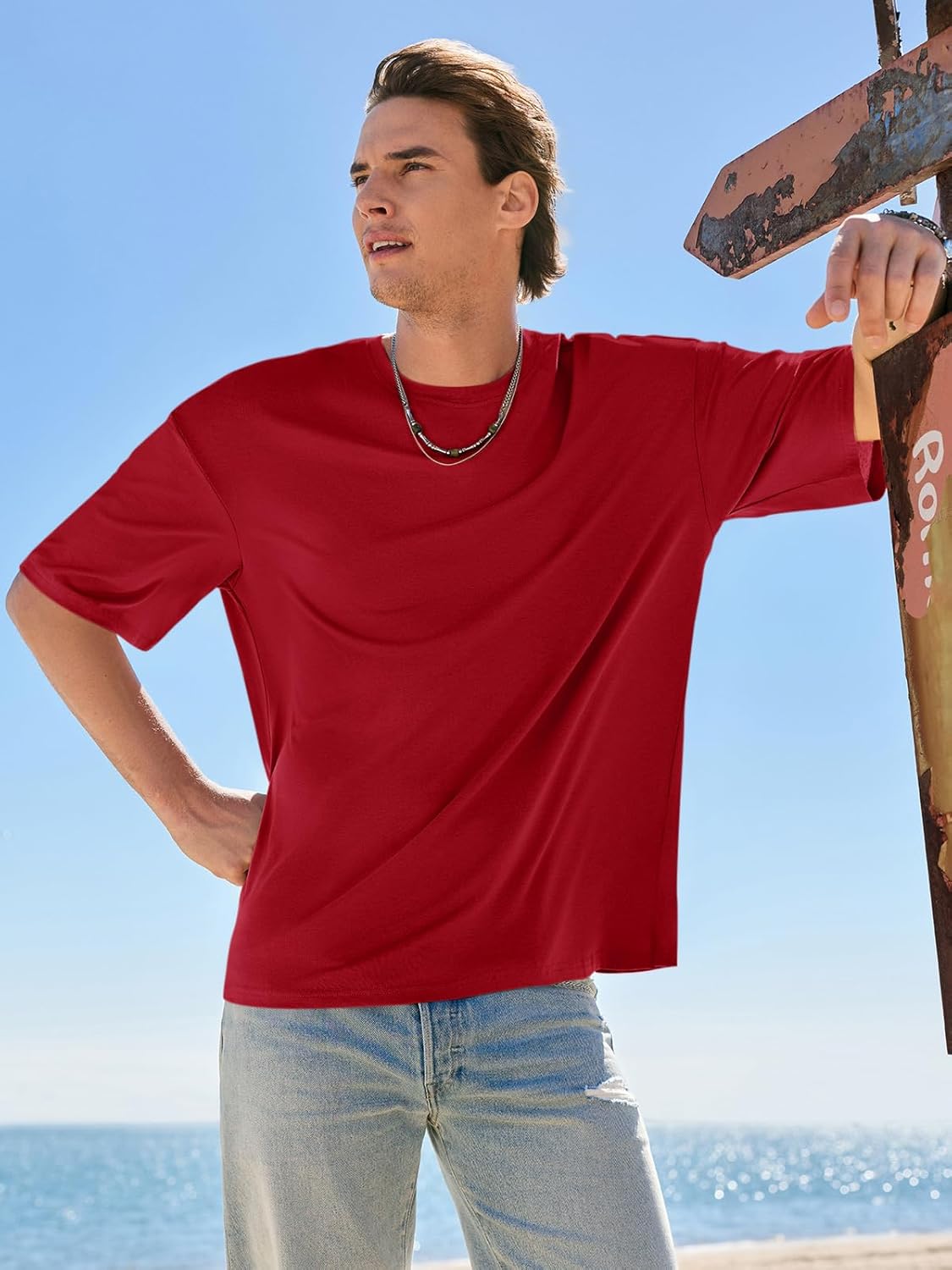 Noé pánske tričko – oversize tričko z bavlny, vintage a ležérny letný štýl