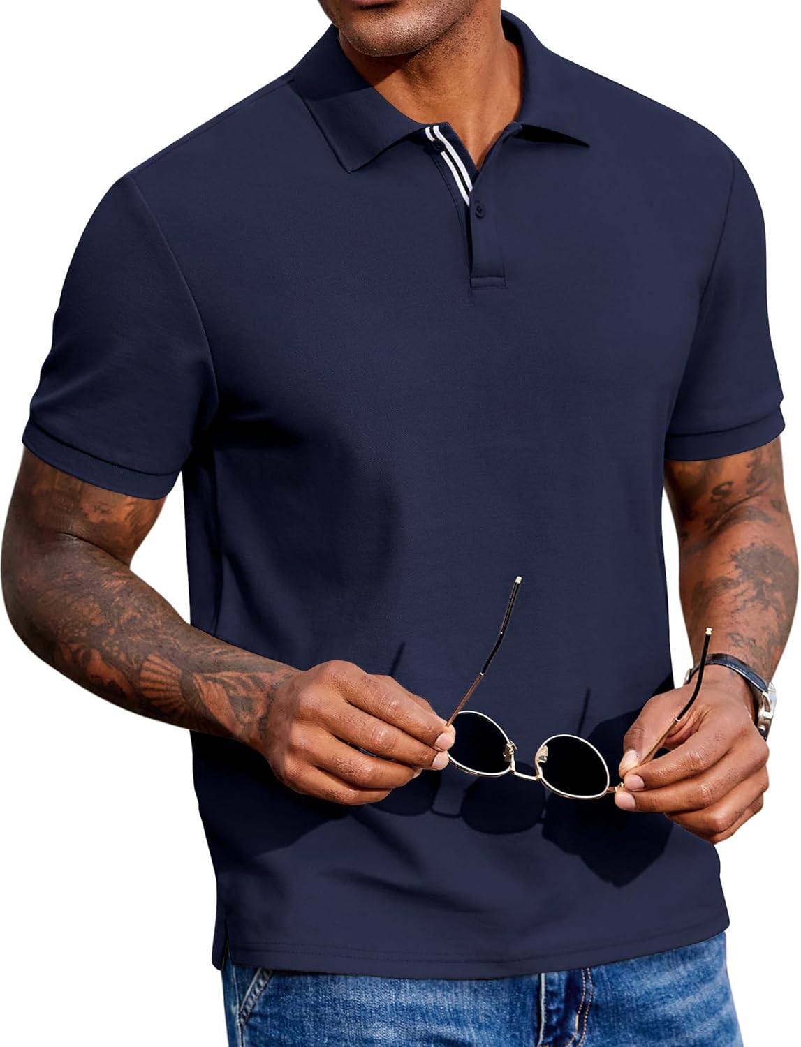 Victorio Polo Homme – Polo z bavlny piqué, ľahký a štýlový casual chic na leto