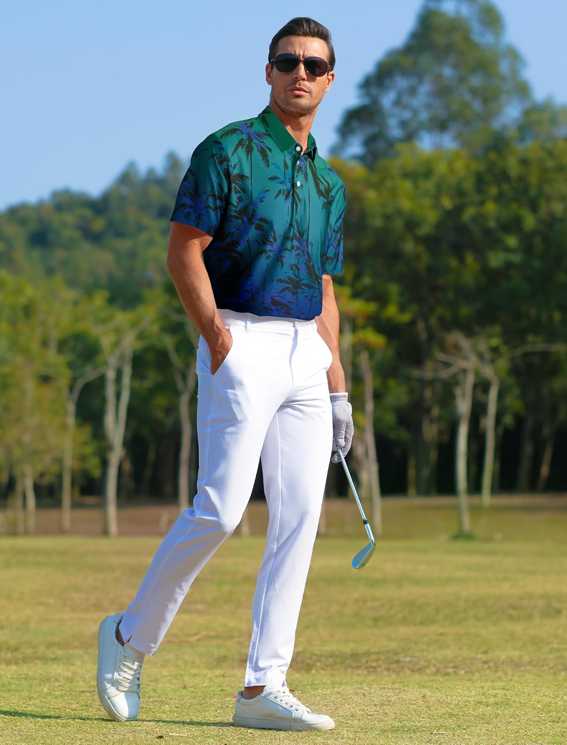 Enzo Polo Homme – Polo za golf Tropical, prozračan i brzo sušenje za ljeto
