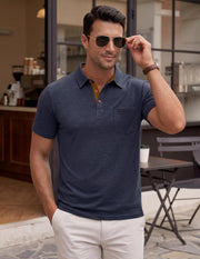 Renato Polo Herre – Let Bomuldspolo, Kontrastkrave & Casual Chic Lomme