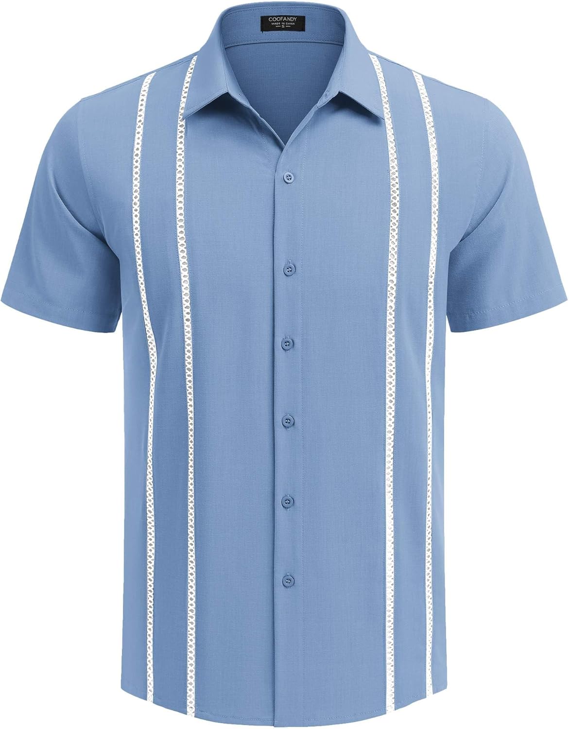Diego Herren Guayabera-Hemd – Kubanisches Leinenhemd für den Sommer, Eleganter Stil