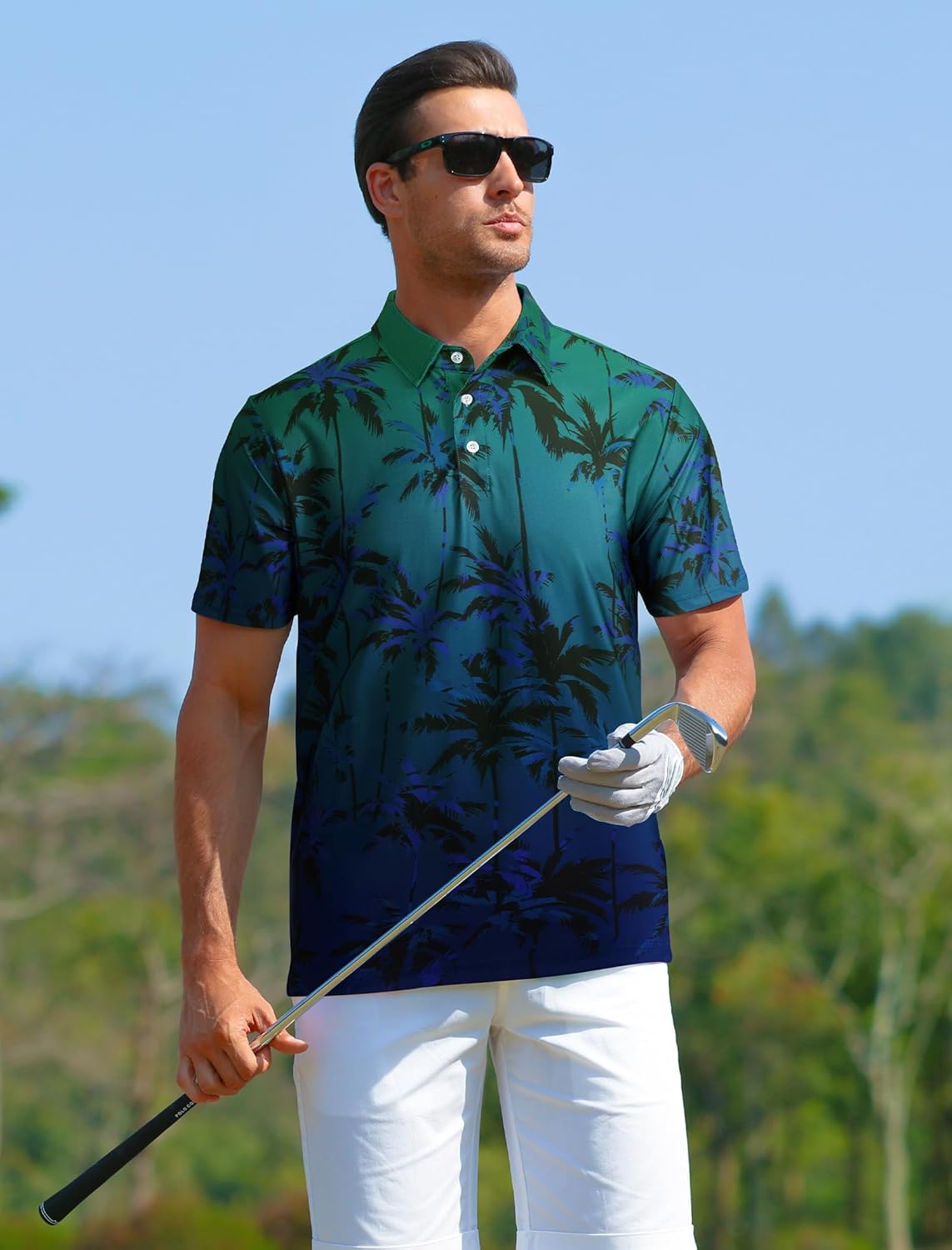 Enzo Polo Homme – Polo golfové triko Tropical, prodyšné a rychleschnoucí na léto