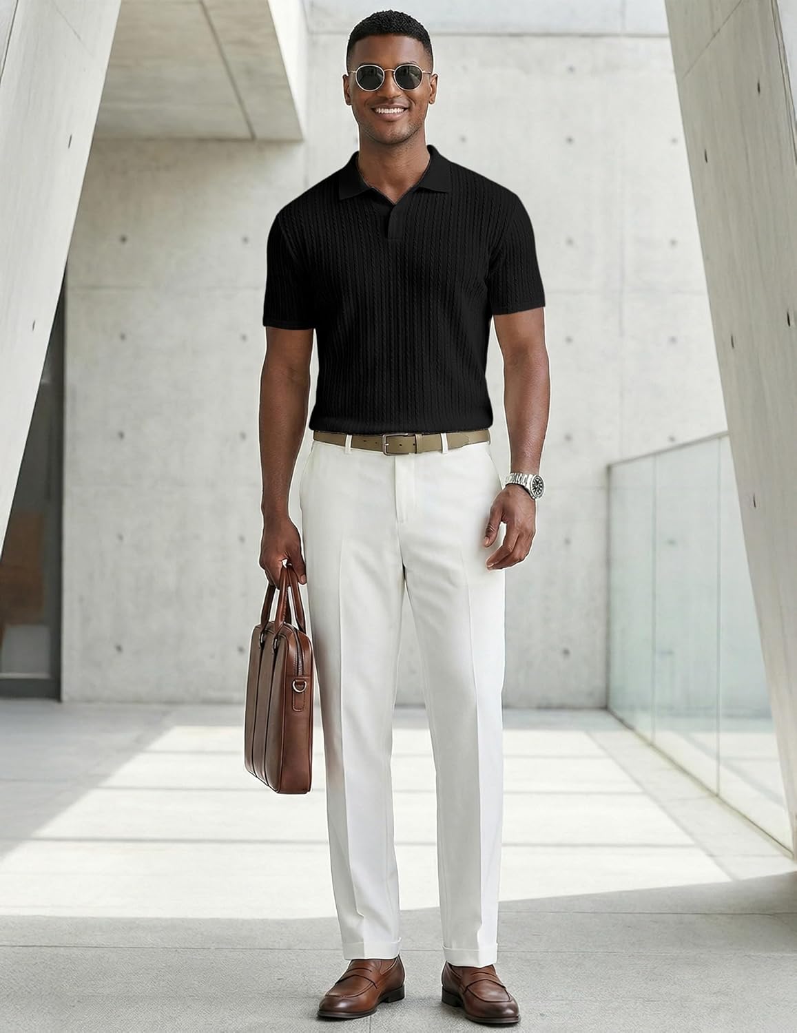 Matteo Polo Homem – Polo Malha Elástica, Estilo Old Money & Casual Verão