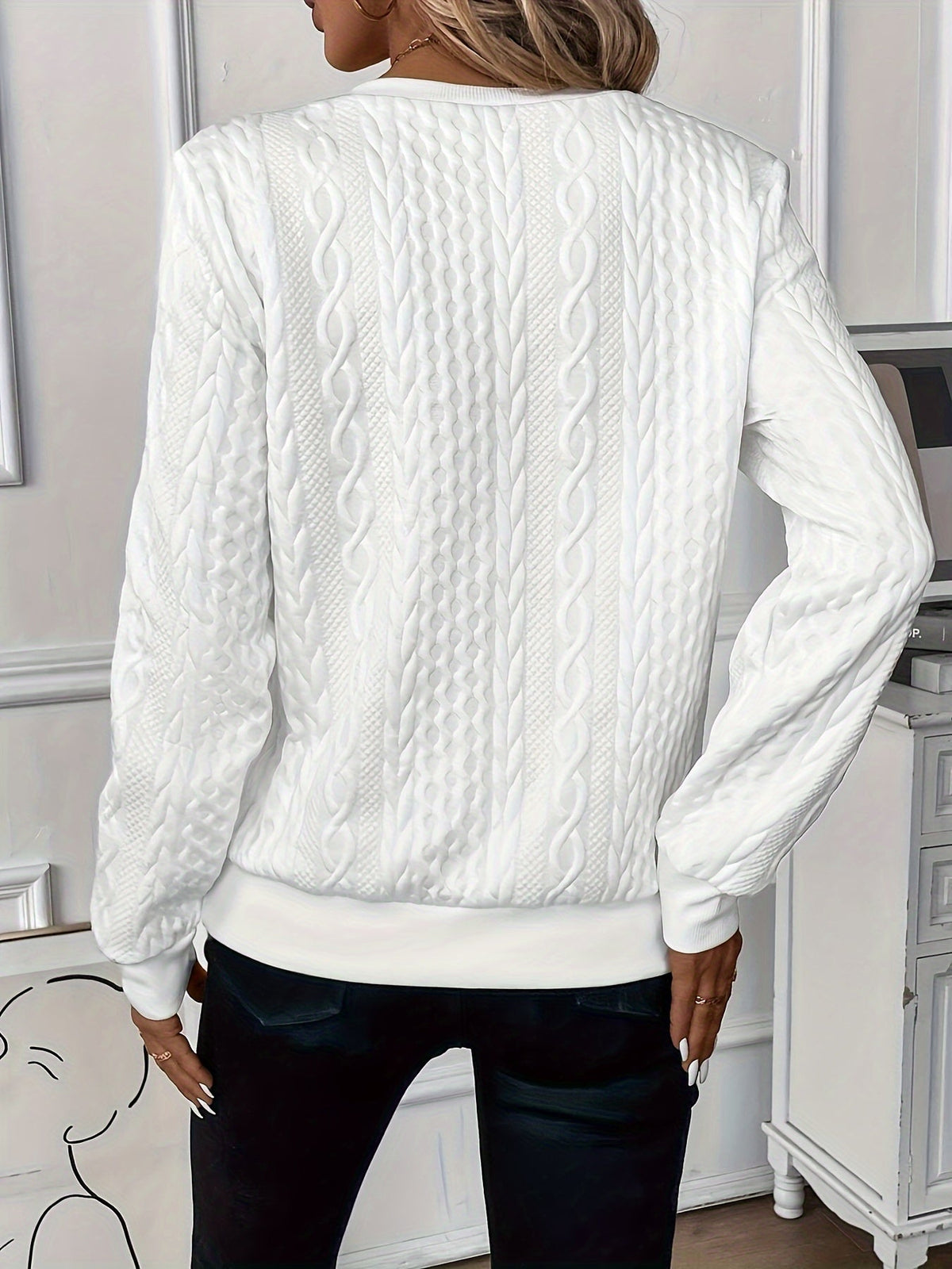 Amora Women's Knit Sweater in Soft Yarn – Daily Comfort & Casual Elegance