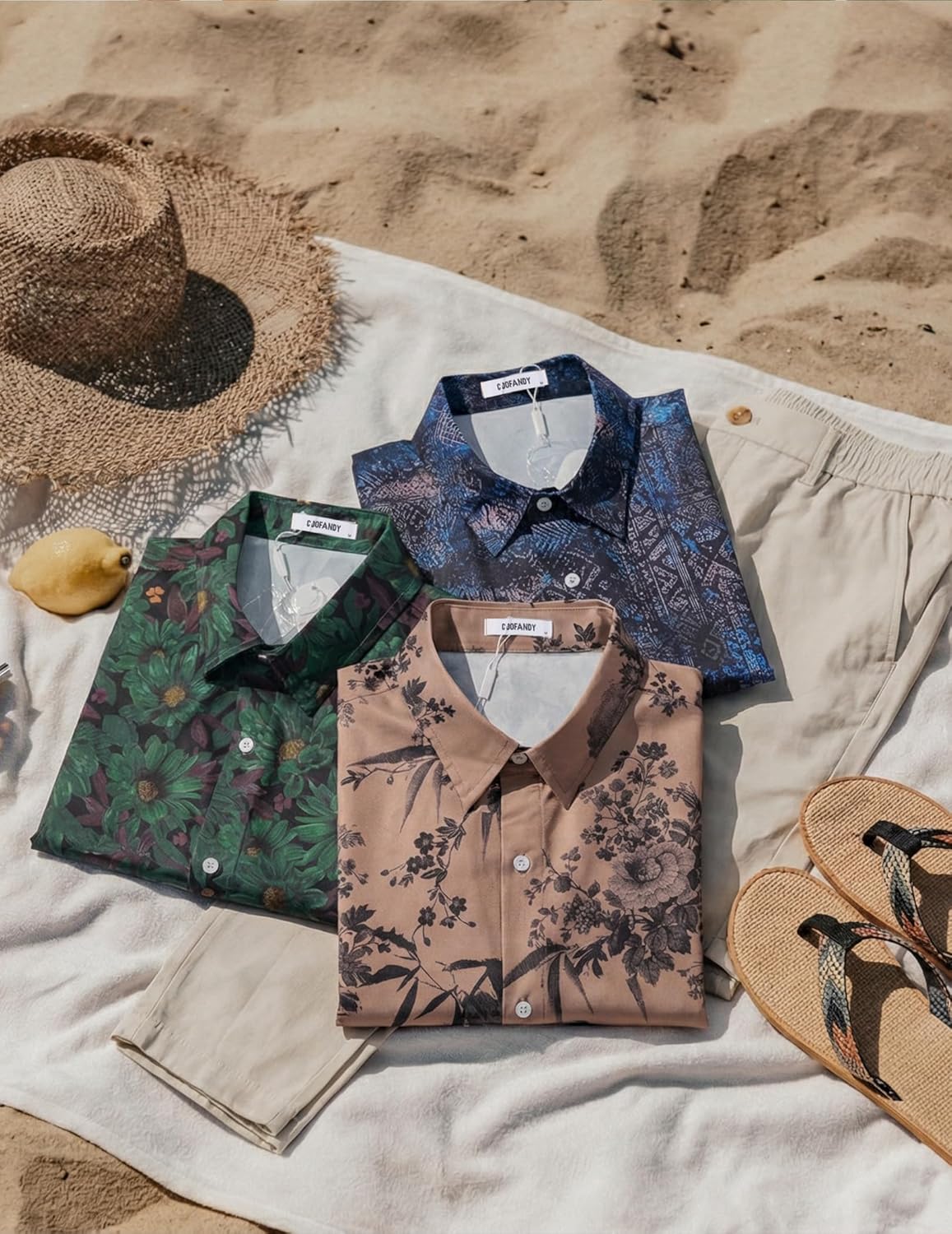Camisa Havaiana Masculina Marvin – Camisa Tropical de Verão, Estilo Retro e Leve