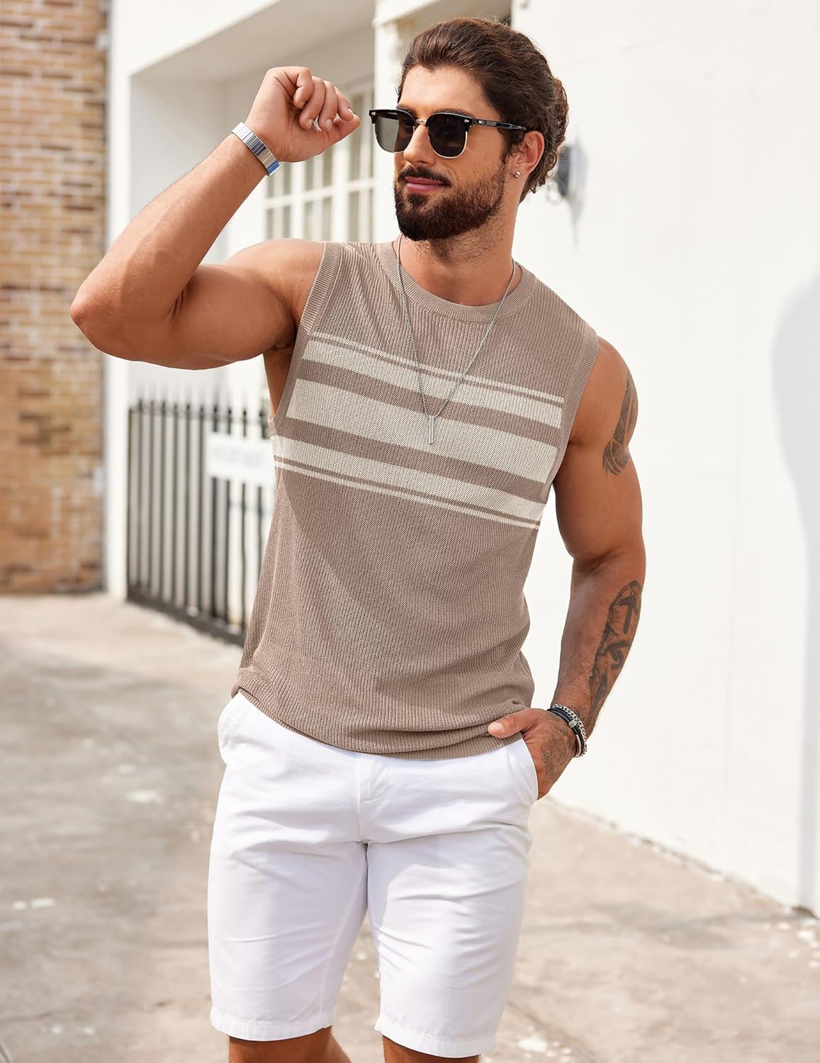Evan Herren Tanktop – Atmungsaktives Mesh, Sommer- und Fitnessstil