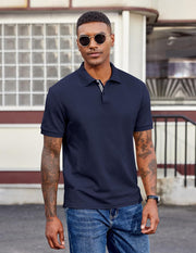 Victorio Polo Homme – Polo Coton Piqué, Léger & Style Casual Chic Été