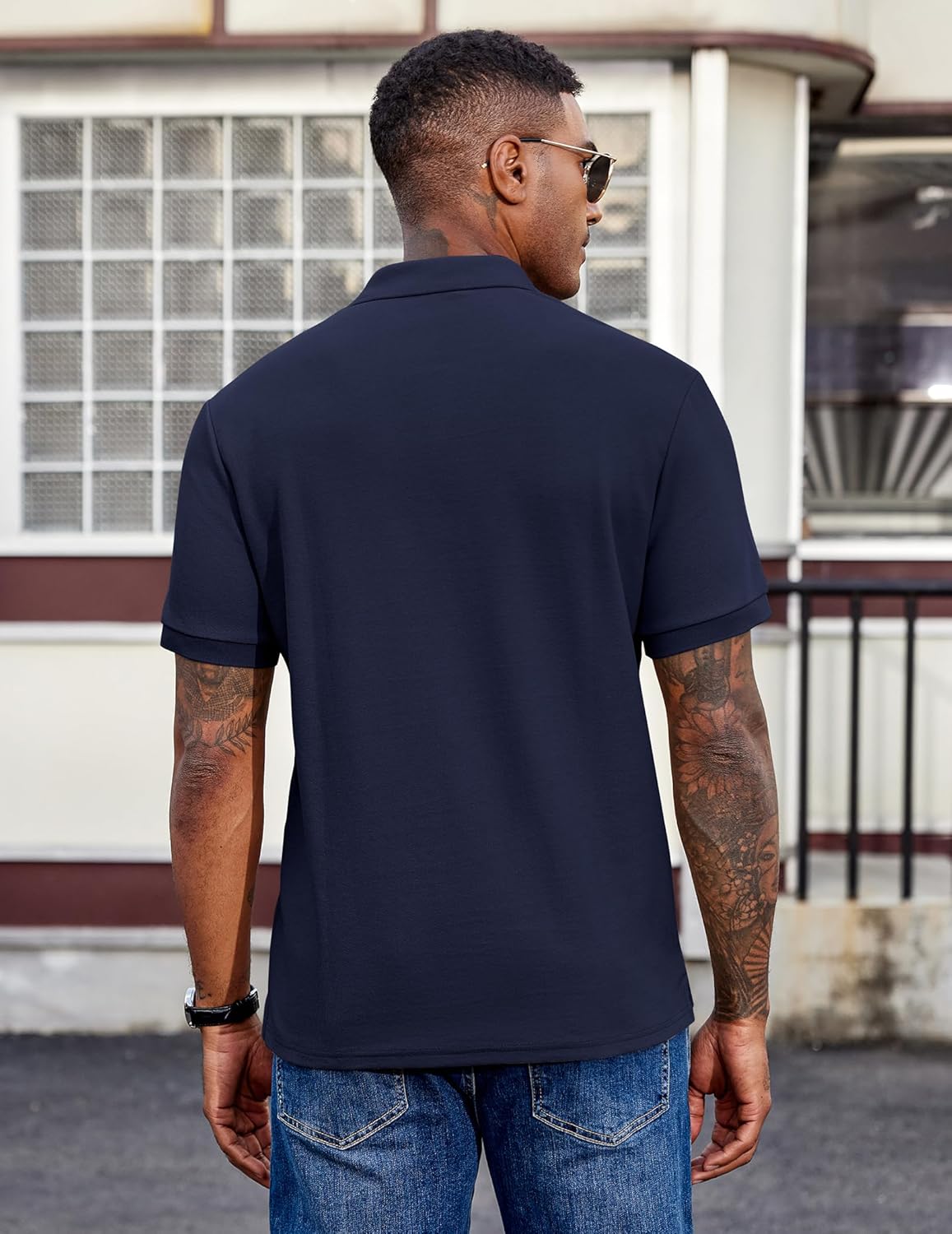 Victorio Polo Homme – Polo Coton Piqué, Léger & Style Casual Chic Été