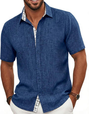 Camisa Aldrin para Hombre – Camisa de Verano Elástica, Transpirable y Estilo Casual Chic