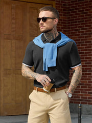Adrien Polo Homem – Polo Malha Stretch, Leve & Estilo Casual de Negócios Elegante