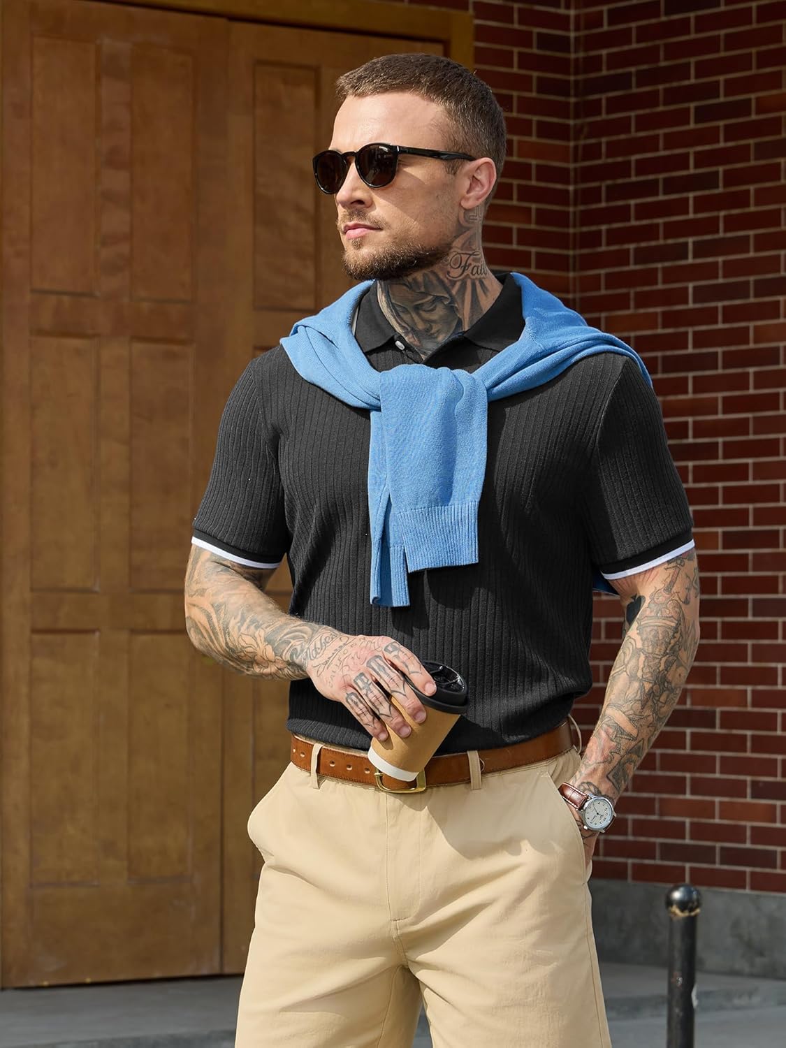 Adrien Polo Homme – Polo Maille Stretch, Léger & Style Business Casual