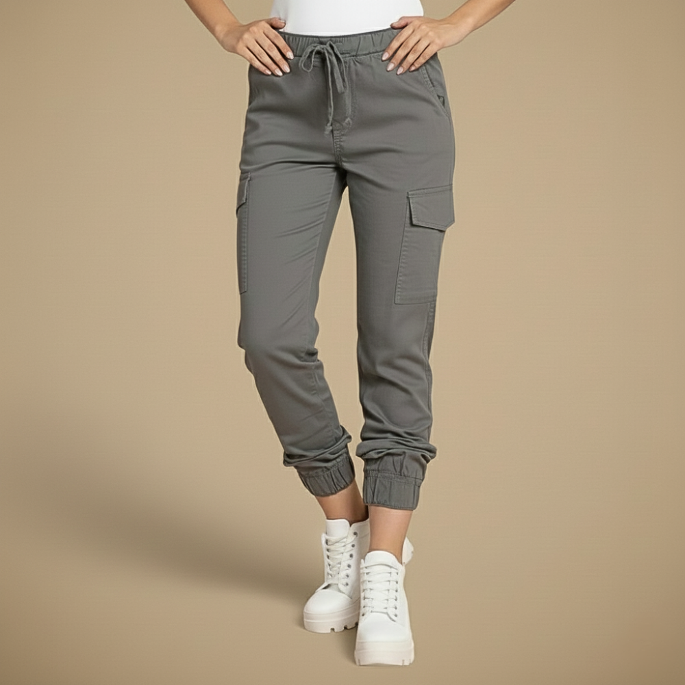 Kate Pantaloni Cargo Jogging Donna – Jogger Streetwear con Vita Elastica e Tasche