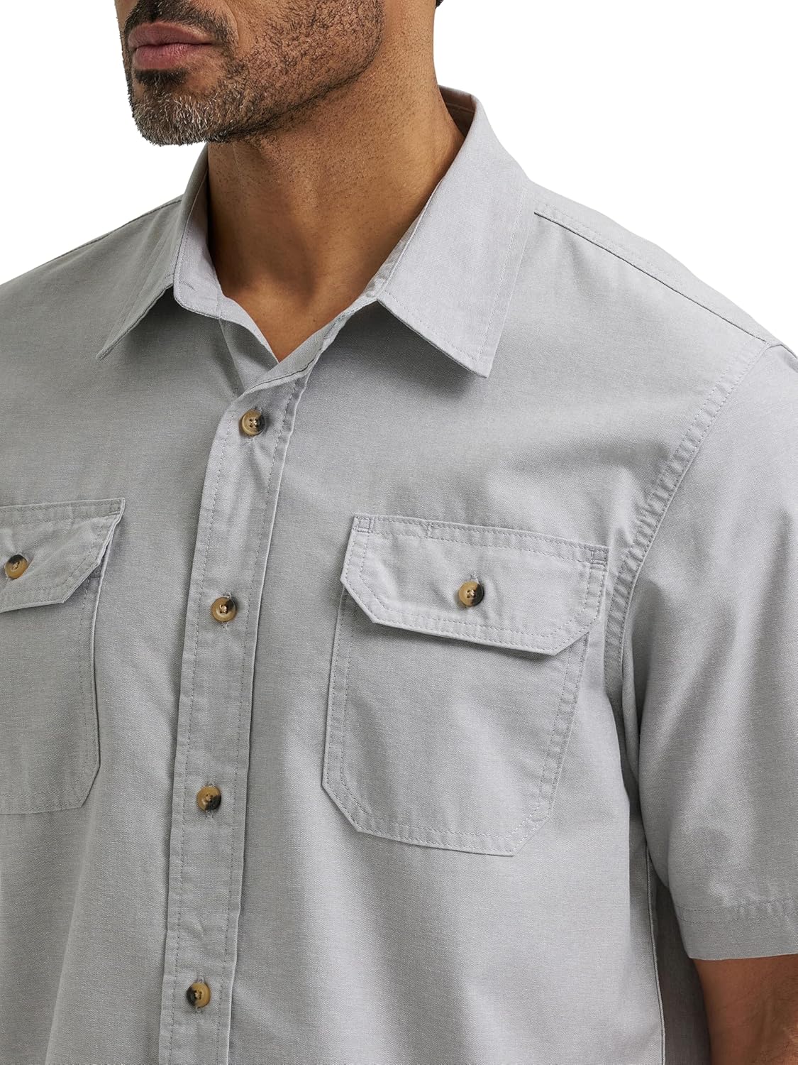 Camisa Paul para Hombre – Camisa de Manga Corta Clásica, Corte Relajado y Bolsillos