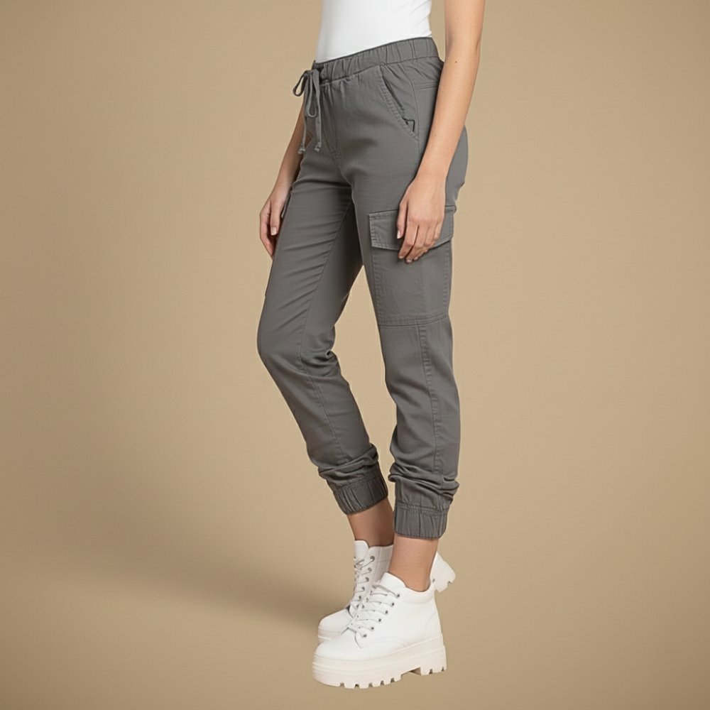 Kate Pantaloni Cargo Jogging Donna – Jogger Streetwear con Vita Elastica e Tasche