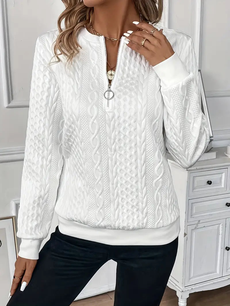 Amora Women's Knit Sweater in Soft Yarn – Daily Comfort & Casual Elegance