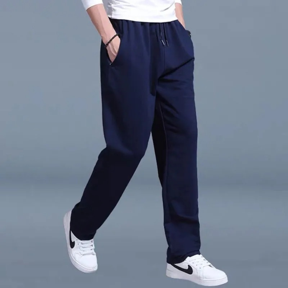 Larry Jogging Homme – Bawełna Premium z Regulowanym Pasem, Nowoczesny Krój i Oddychający Komfort