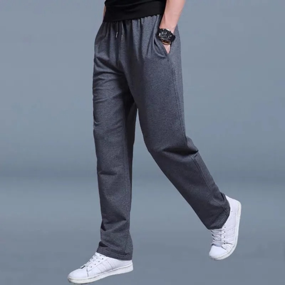 Larry Jogging Homme – Bawełna Premium z Regulowanym Pasem, Nowoczesny Krój i Oddychający Komfort