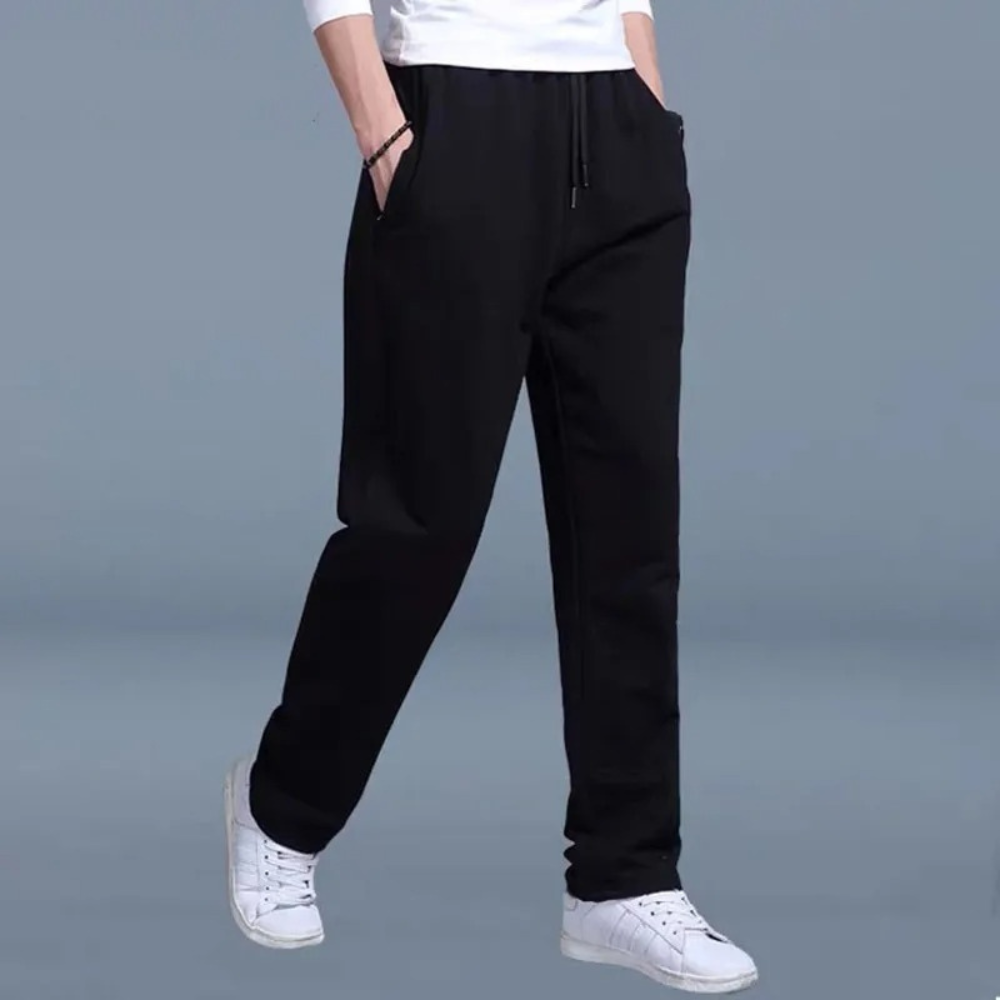 Larry Jogging Homme – Bawełna Premium z Regulowanym Pasem, Nowoczesny Krój i Oddychający Komfort
