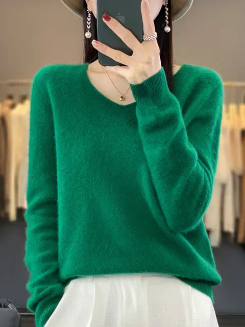 Lily Pull Ženska – Elegantni džemper od mešavine mekanih i udobnih materijala s dugim rukavima
