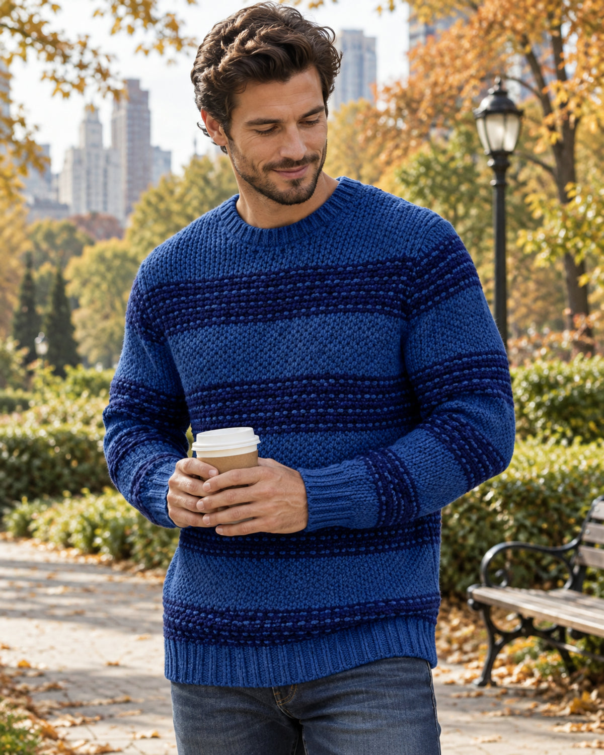 Aero Pull Homme – Tricot Épais Chaud & Confortable au Style Moderne Élégant