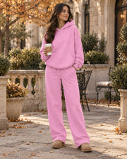 Conjunto Marnie para Mulher de 2 Peças – Sweatshirt Oversize com Capuz e Calças Largas com Bolsos