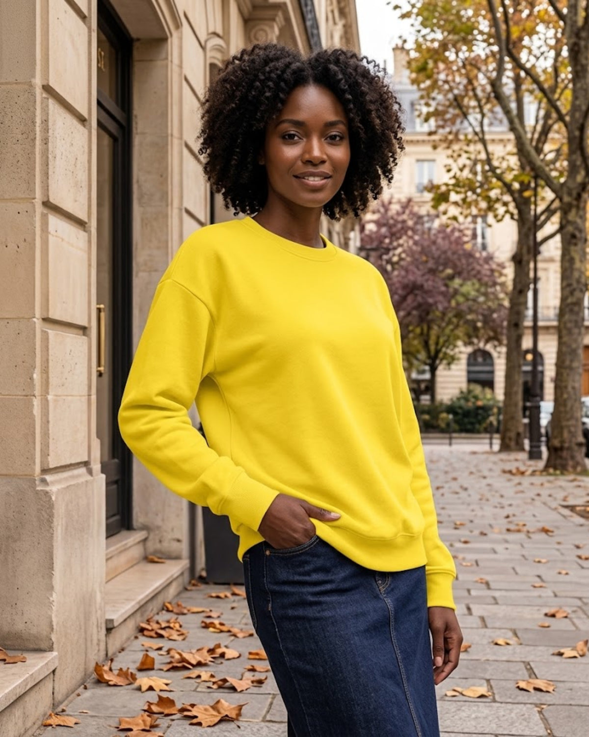 Top oversize da donna Rowena – Maniche lunghe, collo rotondo e taglio comodo