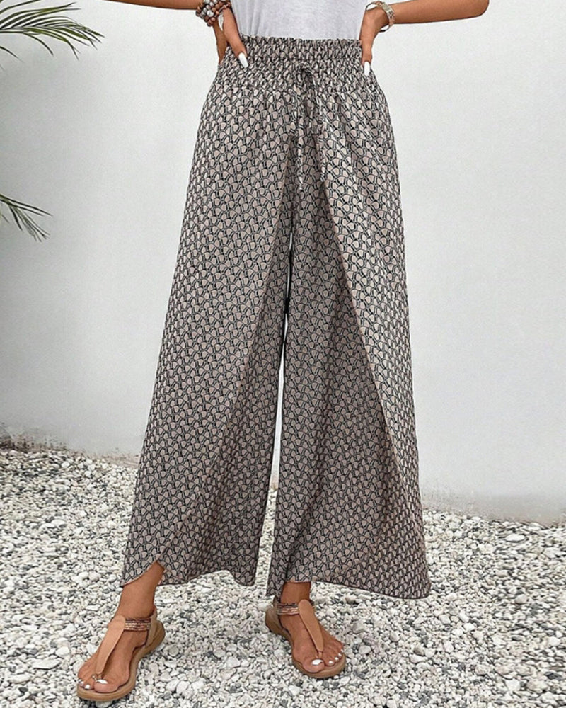 Henriette Weite Hose Damen – Hohe Taille, schmeichelhafte Passform & bequemer Stoff