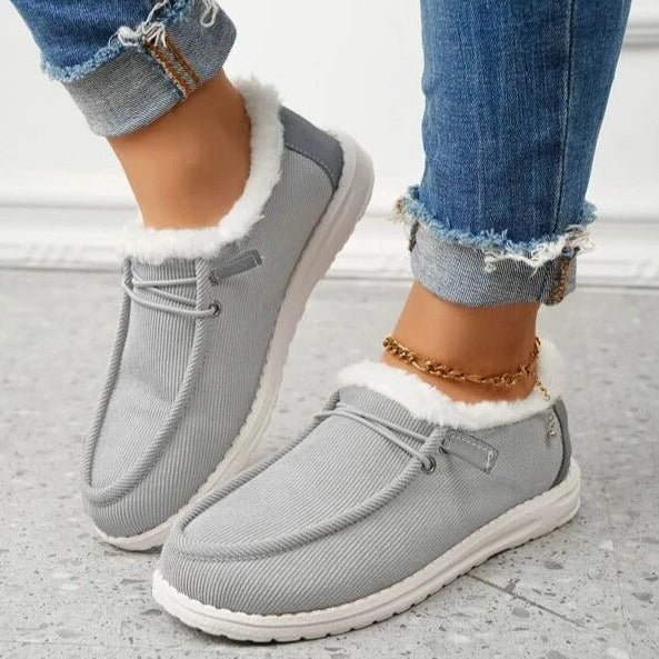 Μάρεν Μπότες Slip-On Γυναικείες – Επένδυση από Βελούδο, Αντιολισθητικές & Ελαφριές για το Χειμώνα