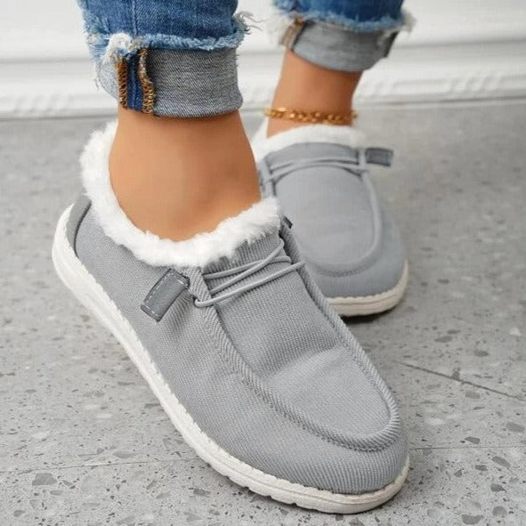 Μάρεν Μπότες Slip-On Γυναικείες – Επένδυση από Βελούδο, Αντιολισθητικές & Ελαφριές για το Χειμώνα