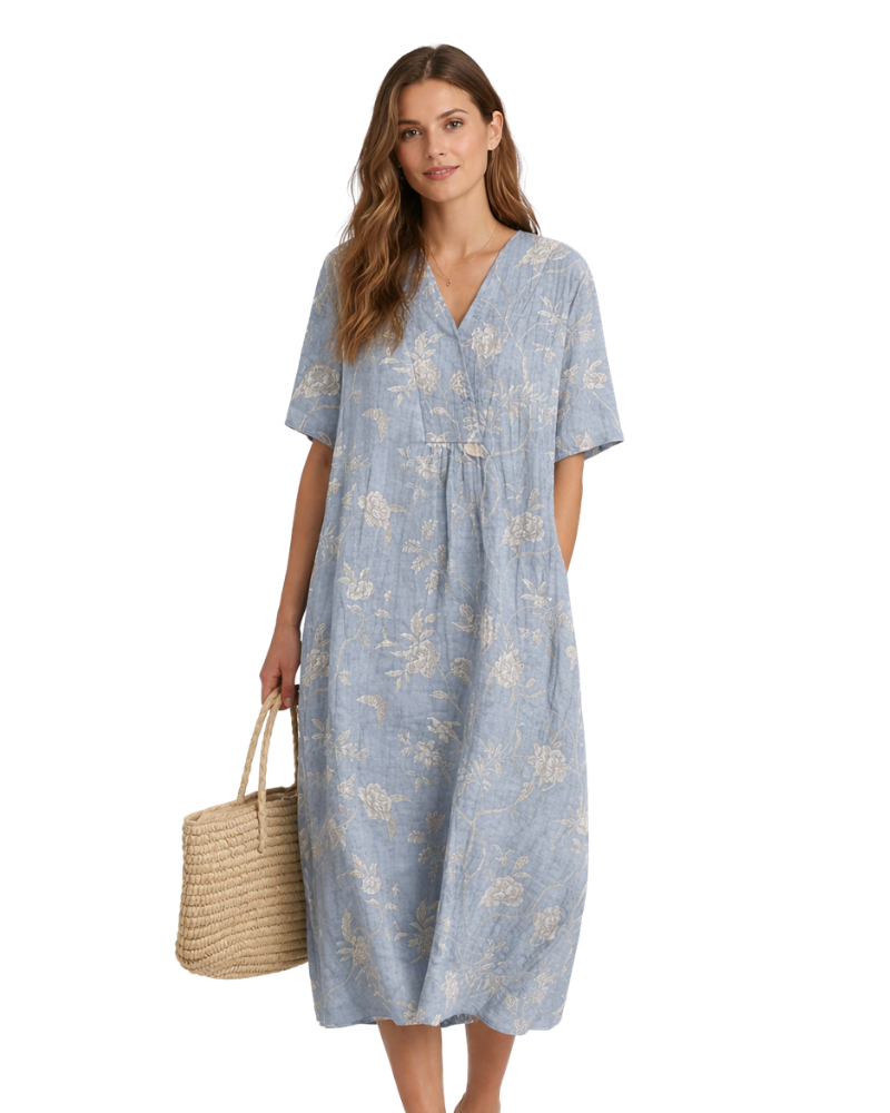 Sierra Robe Femme Coton – Coupe Fluide Élégante & Tissu Léger Respirant