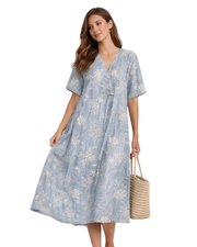 Sierra Robe Femme Coton – Coupe Fluide Élégante & Tissu Léger Respirant