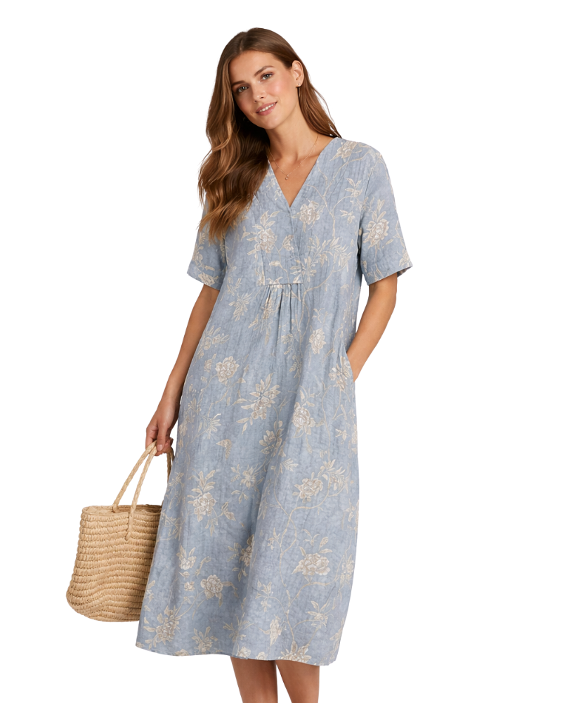 Robe Sierra Mulher Algodão – Corte Fluido Elegante & Tecido Leve Respirável