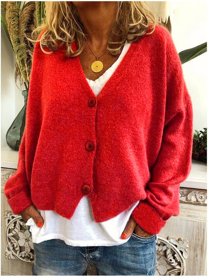 Chaleco Rowyn para mujer: cómodo chaleco de punto suave con elegante escote en V