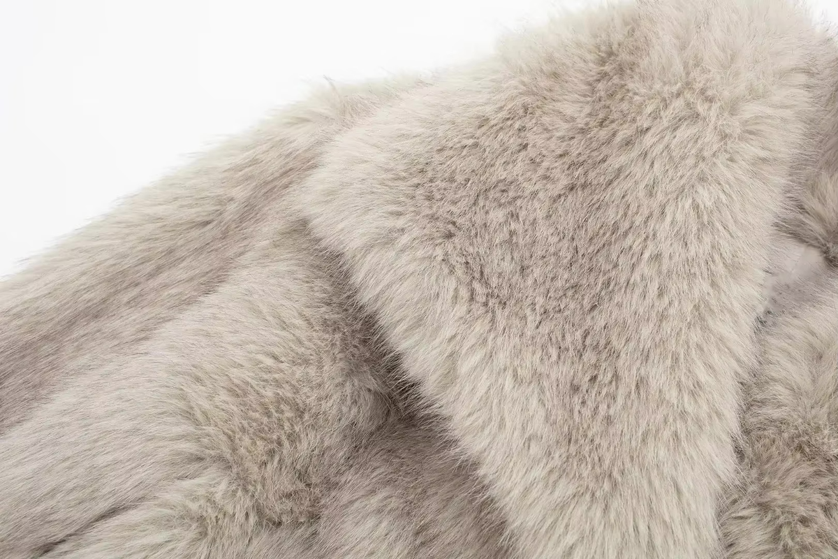 Liliana Manteau Luxe Femme – Faux Fur Coat Ultra-Doux au Style Élégant pour l’Hiver