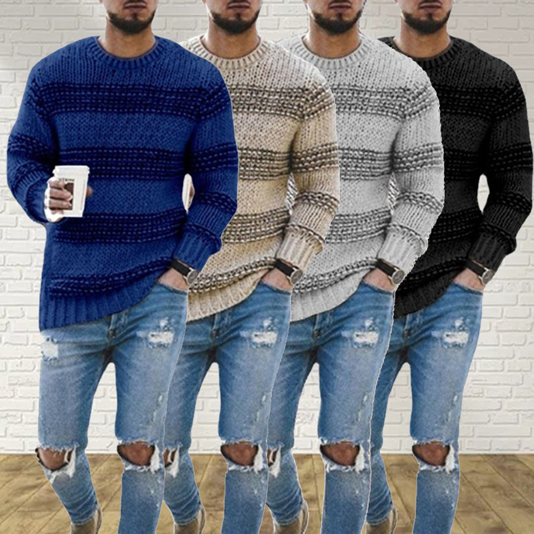 Aero Pull Męski – Gruby Ciepły i Wygodny Sweter w Nowoczesnym Eleganckim Stylu