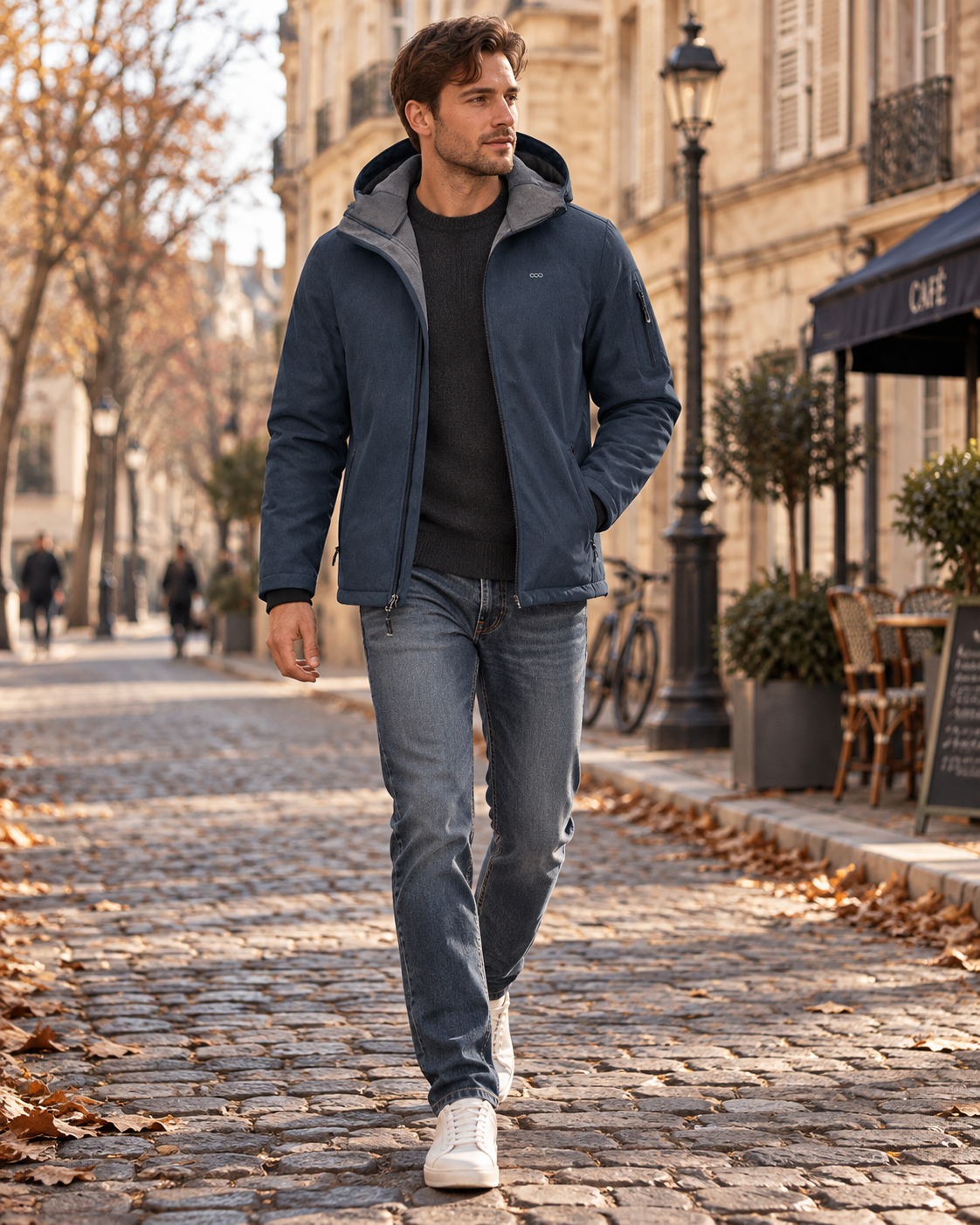 Matthew Men's Softshell Jacket – Waterproof, Fleece-Lined, Hood and Pockets