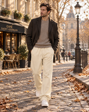 Serio Men's Jogger Trousers – Relaxed Fit, Elastic Waist & Side Pockets