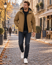 Matthew Men's Softshell Jacket – Waterproof, Fleece-Lined, Hood and Pockets