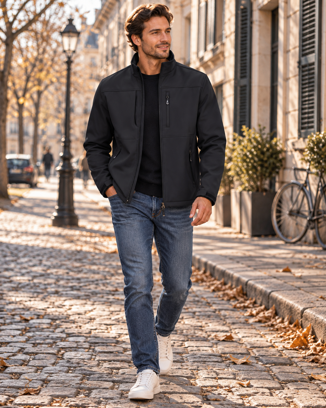 Landon Giacca softshell da uomo – Fodera in pile, impermeabile, antivento e 7 tasche