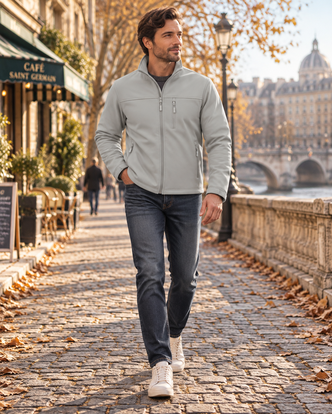 Gavin Giacca softshell da uomo – Fodera in pile, impermeabile, antivento e con cerniera