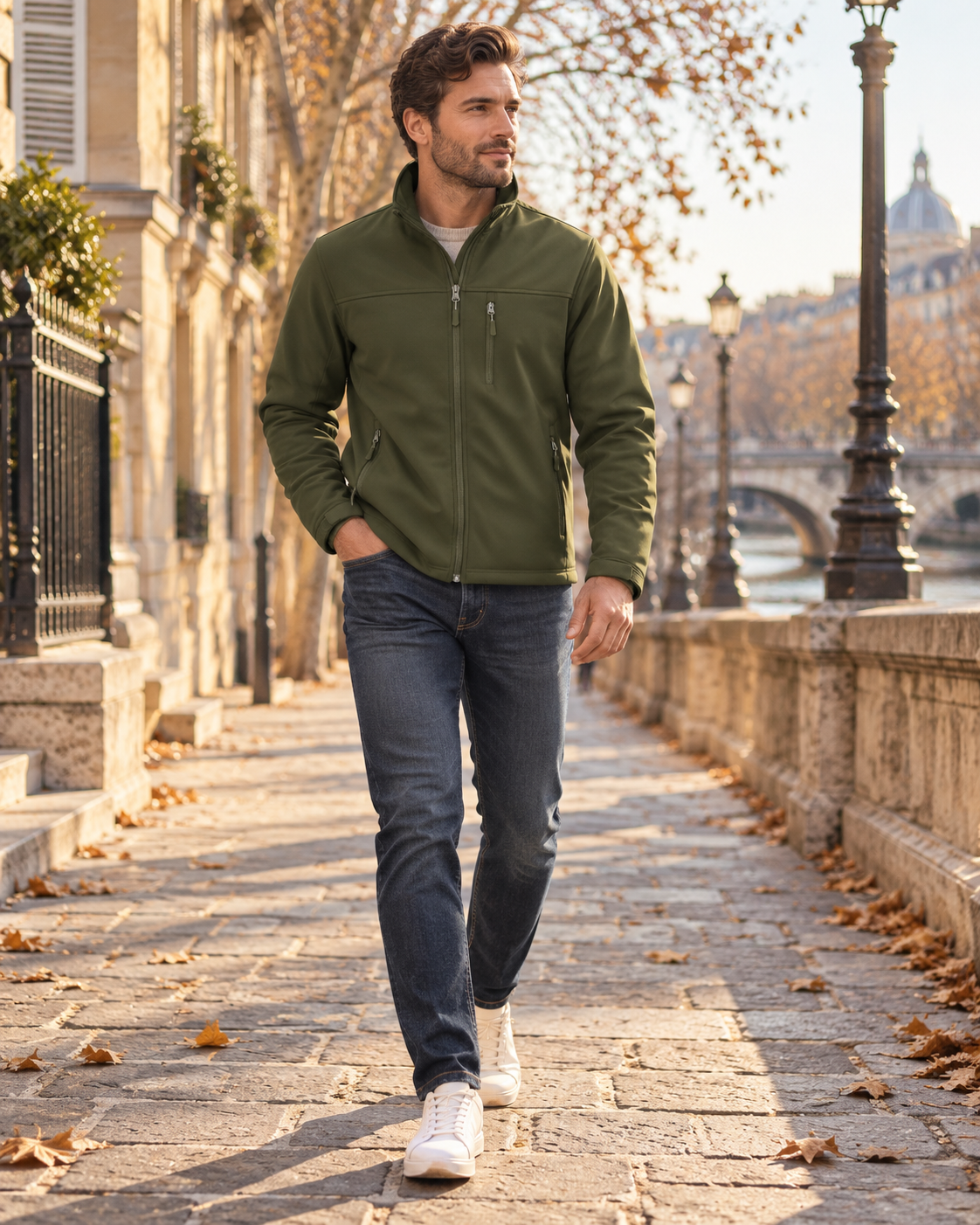 Gavin Giacca softshell da uomo – Fodera in pile, impermeabile, antivento e con cerniera